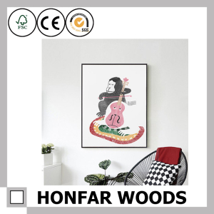 Simplicity Black Wood Painting Poster Frame for Home Decoration